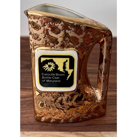 1980 Gold Pitcher Regal China by Jim Beam For The Bottle Club Of Maryland - Picture 2 of 14